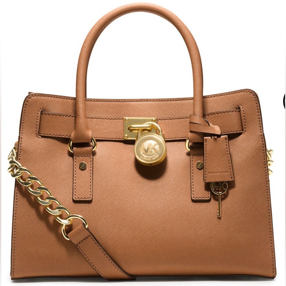 Michael Kors Hamilton Saffiano Leather Medium Satchel